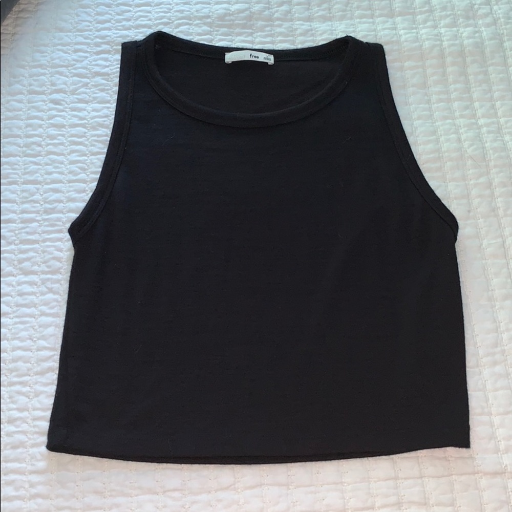 aritzia cropped tank top